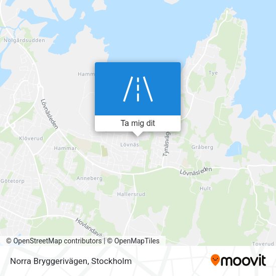 Norra Bryggerivägen karta