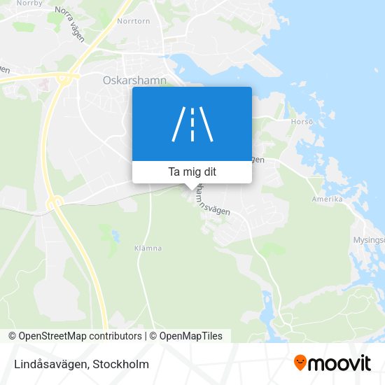 Lindåsavägen karta