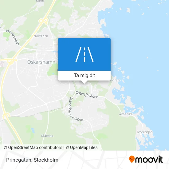 Princgatan karta