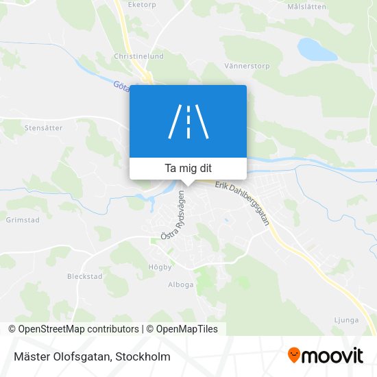 Mäster Olofsgatan karta