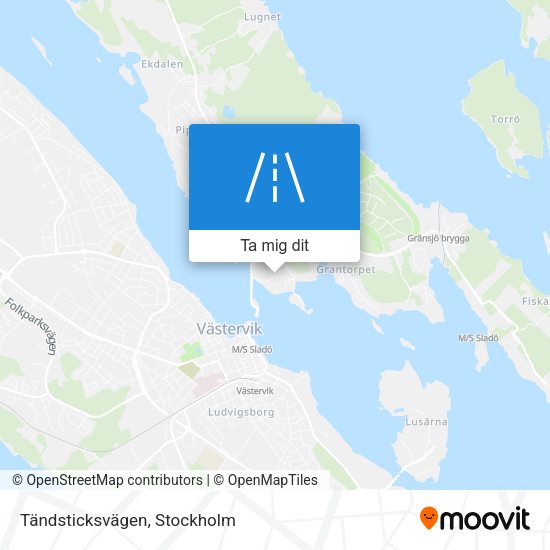 Tändsticksvägen karta