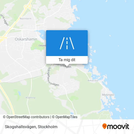 Skogshallsvägen karta