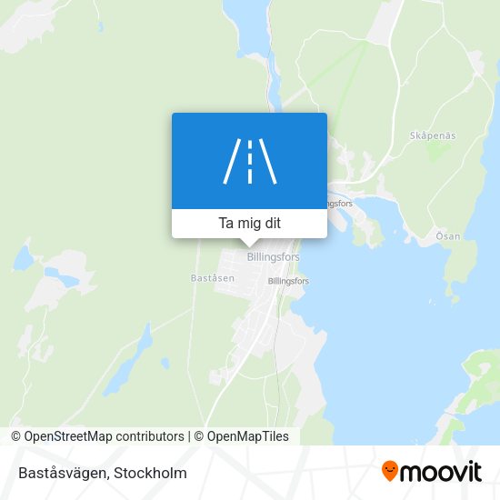 Baståsvägen karta