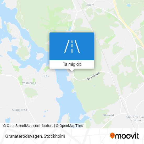 Granaterödsvägen karta