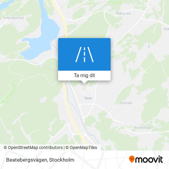 Beatebergsvägen karta