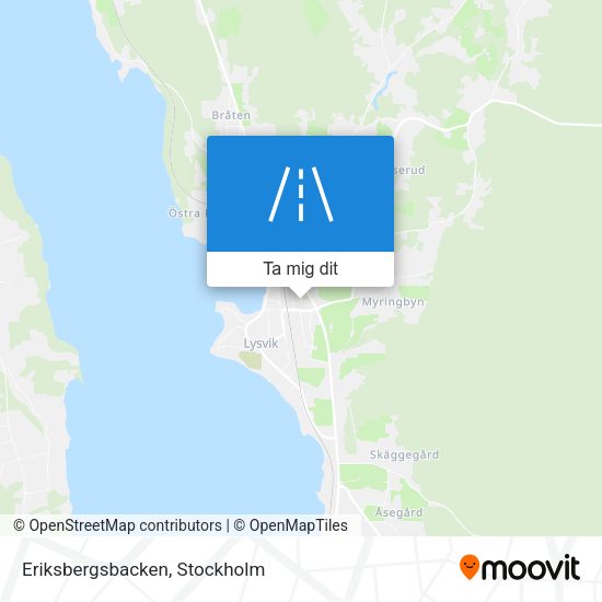 Eriksbergsbacken karta