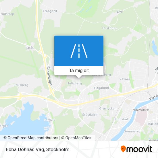 Ebba Dohnas Väg karta