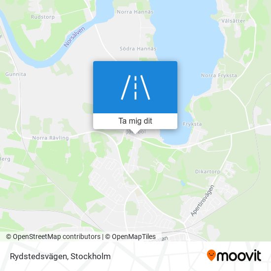 Rydstedsvägen karta