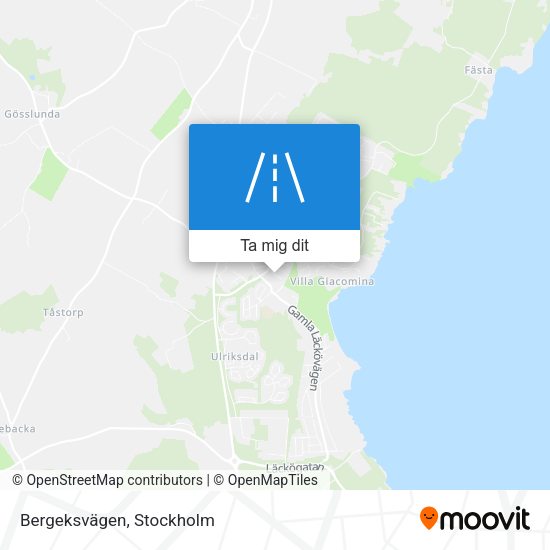 Bergeksvägen karta