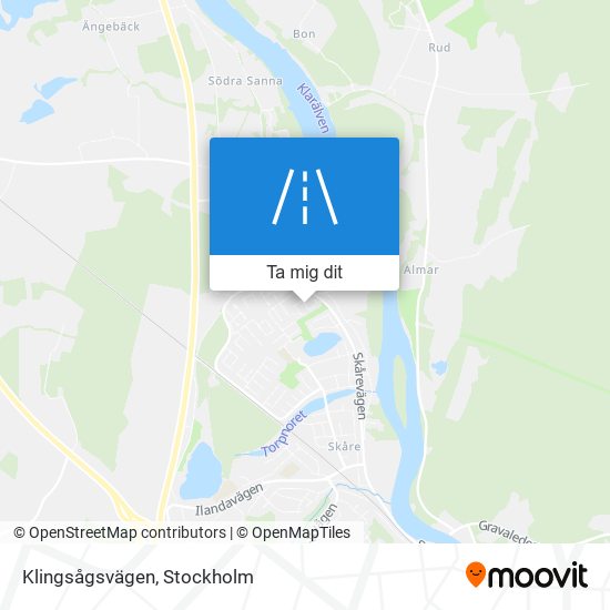 Klingsågsvägen karta