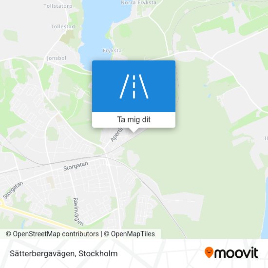 Sätterbergavägen karta