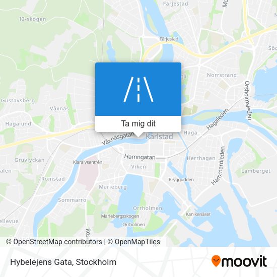 Hybelejens Gata karta