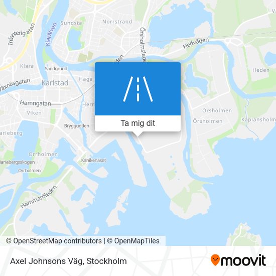 Axel Johnsons Väg karta