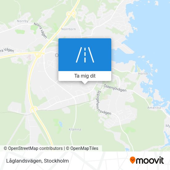 Låglandsvägen karta