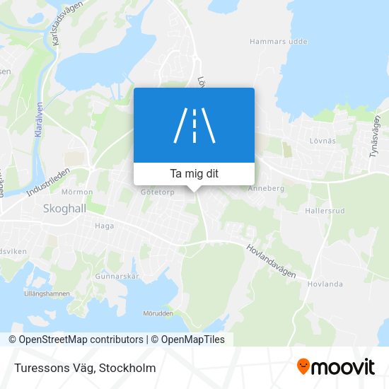 Turessons Väg karta