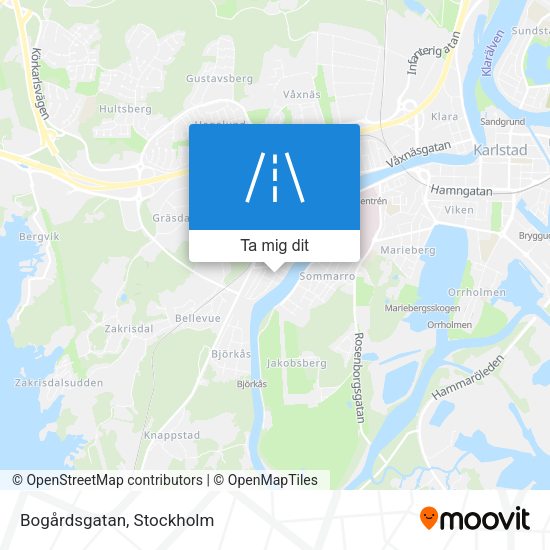 Bogårdsgatan karta