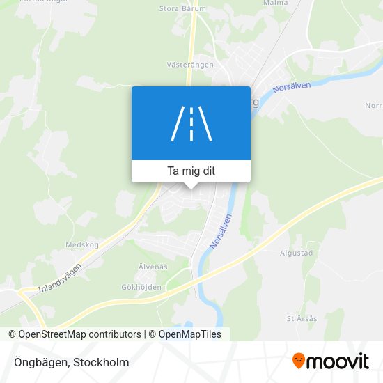 Öngbägen karta