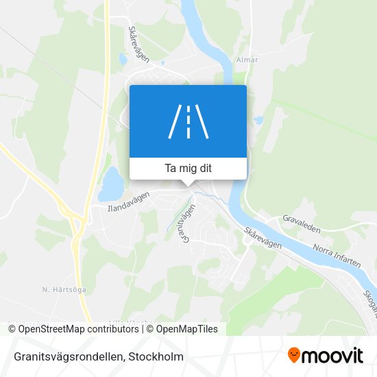 Granitsvägsrondellen karta