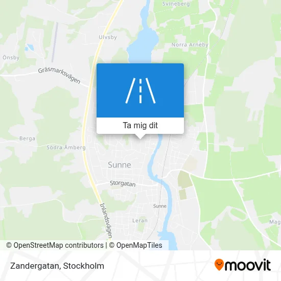 Zandergatan karta