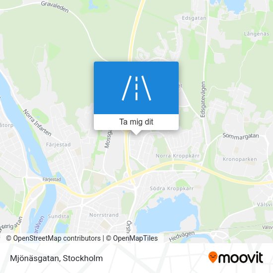 Mjönäsgatan karta