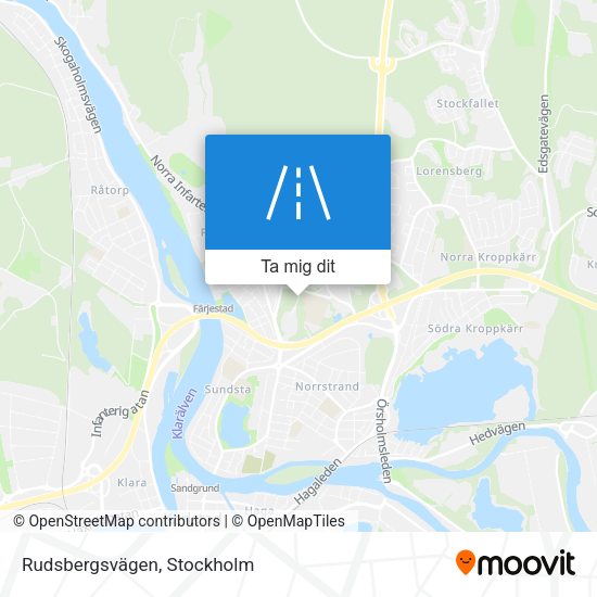 Rudsbergsvägen karta