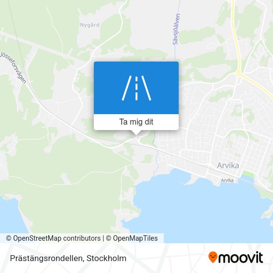 Prästängsrondellen karta