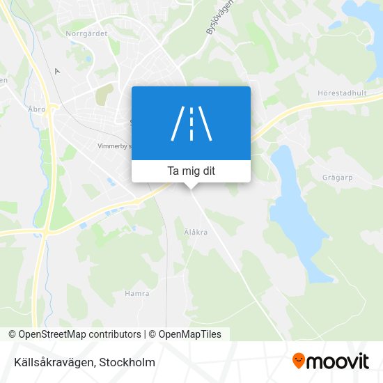 Källsåkravägen karta