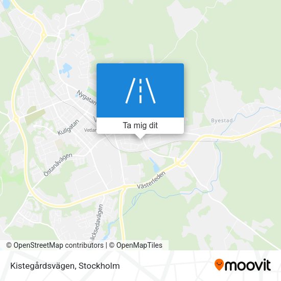 Kistegårdsvägen karta