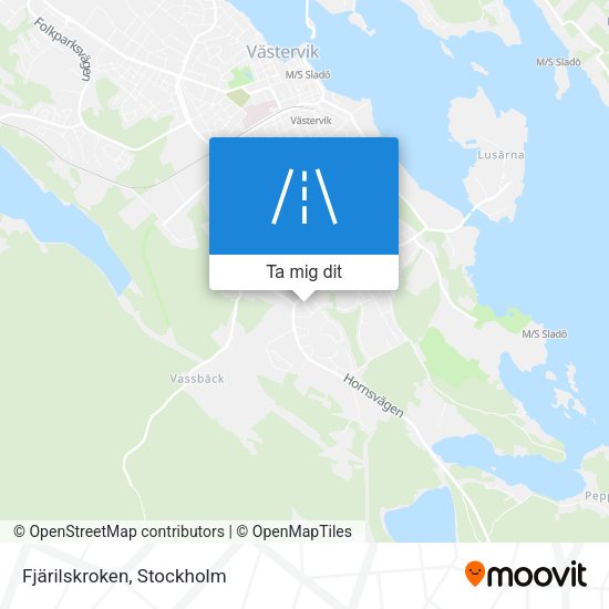 Fjärilskroken karta