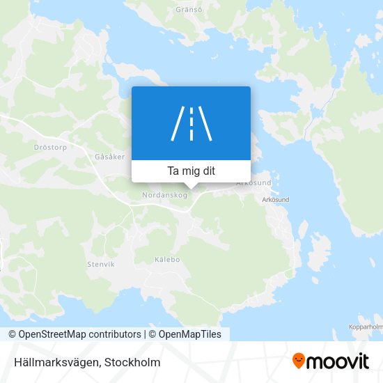 Hällmarksvägen karta