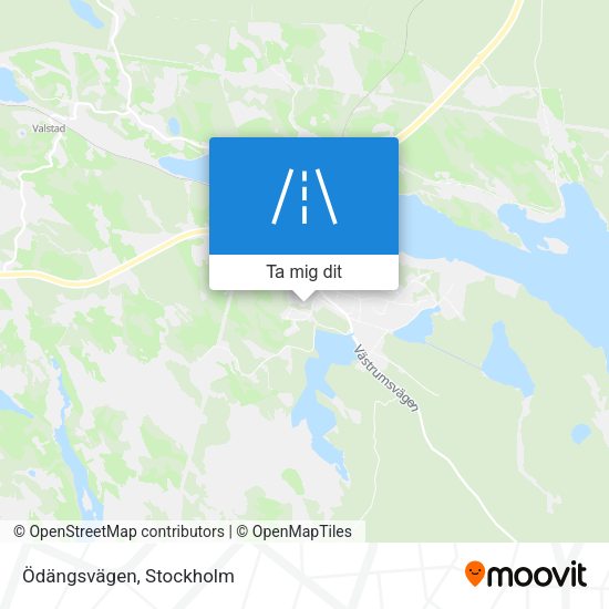 Ödängsvägen karta