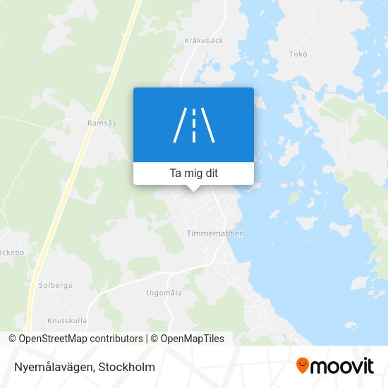 Nyemålavägen karta
