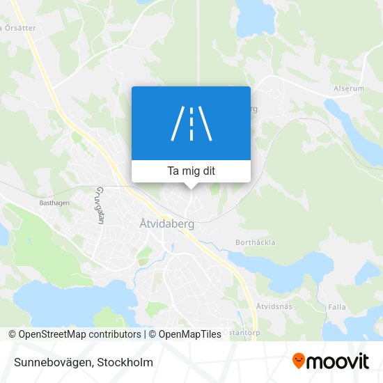 Sunnebovägen karta