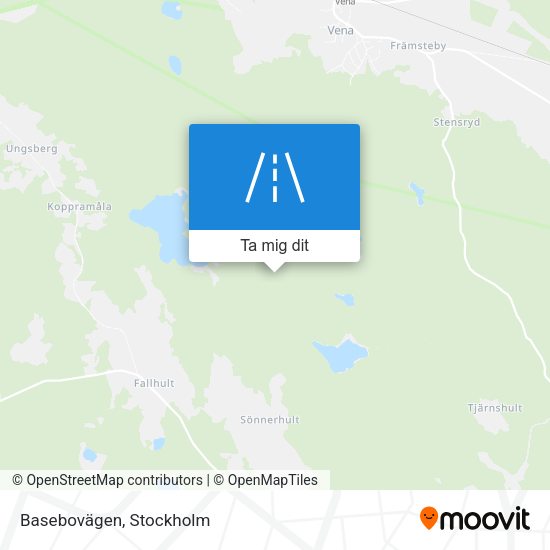 Basebovägen karta