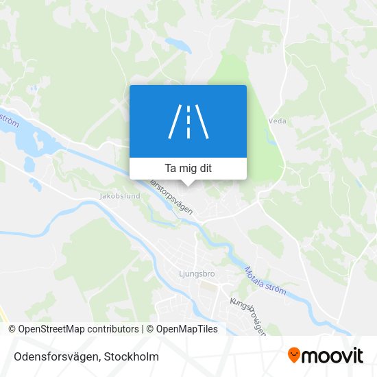 Odensforsvägen karta