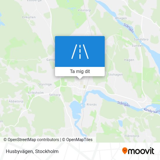 Husbyvägen karta
