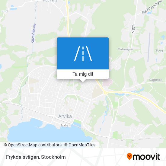 Frykdalsvägen karta