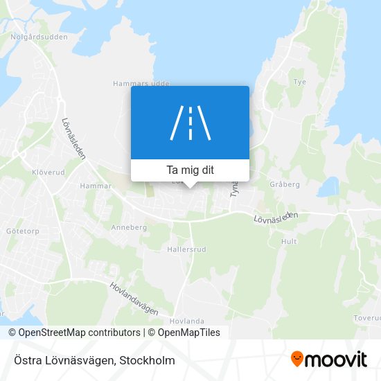 Östra Lövnäsvägen karta