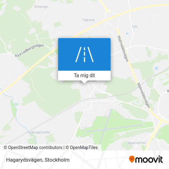 Hagarydsvägen karta
