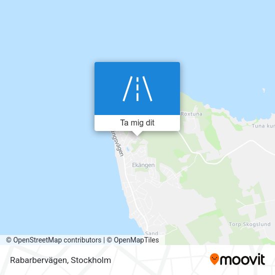 Rabarbervägen karta