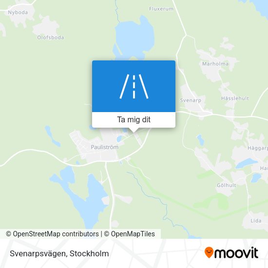 Svenarpsvägen karta