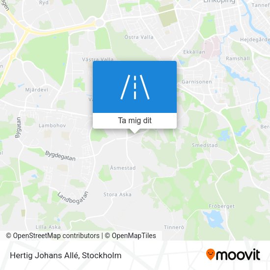 Hertig Johans Allé karta