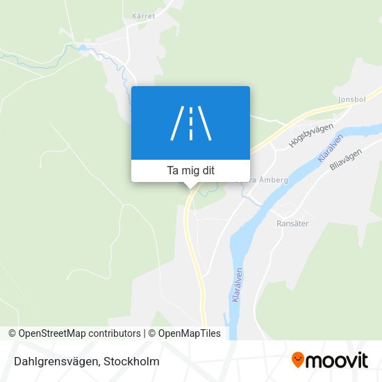 Dahlgrensvägen karta