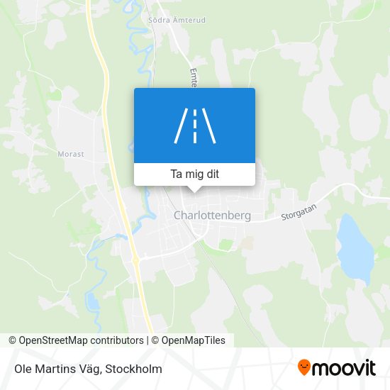 Ole Martins Väg karta