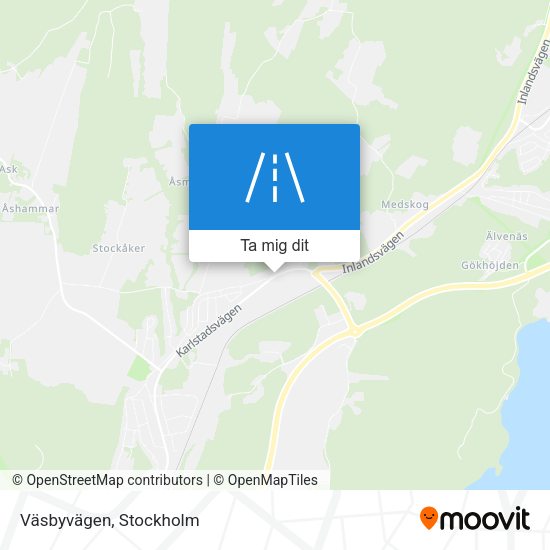 Väsbyvägen karta