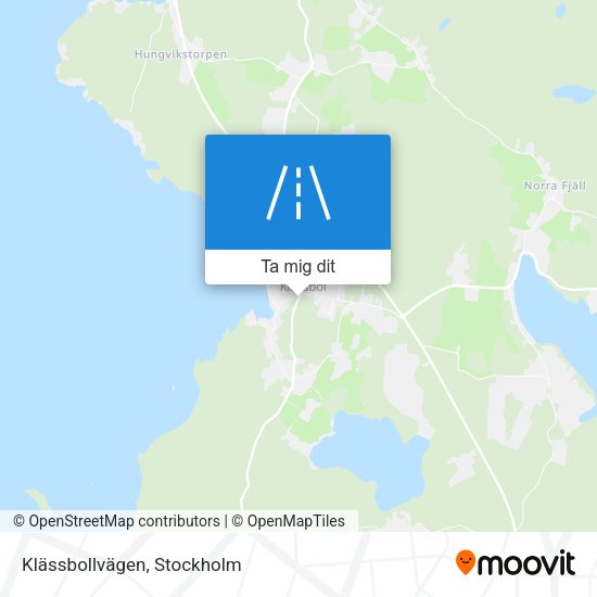 Klässbollvägen karta