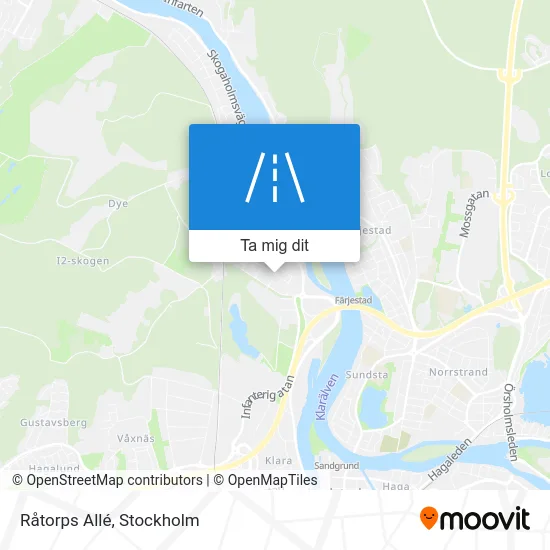 Råtorps Allé karta