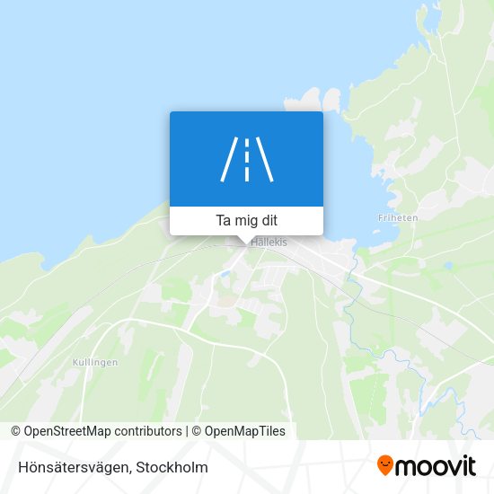 Hönsätersvägen karta