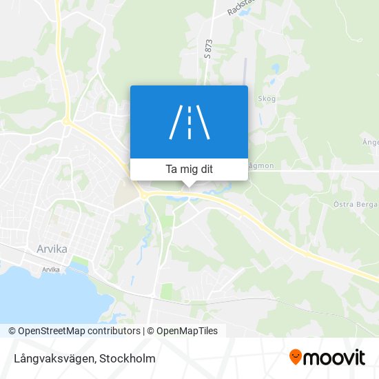 Långvaksvägen karta