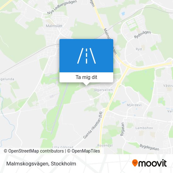 Malmskogsvägen karta